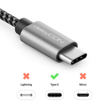Carica l'immagine nel visualizzatore di Gallery, deleyCON 1,5m USB C PD3.0 (60W Ricarica Rapida) USB-C a USB-C per iPhone 17 16 15 Pro Max Air Galaxy S26 S25 S24 S23 Pix