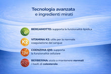 Carica l'immagine nel visualizzatore di Gallery, NAMED Liponamed 30 Compresse Bistrato | Integratore Colesterolo e Trigliceridi con Riso Rosso Fermentato Berberina, Berg