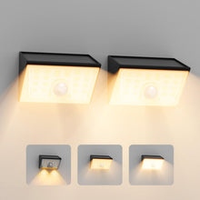 Carica l'immagine nel visualizzatore di Gallery, Smiling Shark WL-06 Lampada Solare da Esterno, 2 Pezzi Luce Solare LED Esterno con Sensore di Movimento 4 Modalità &amp; 120