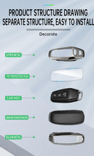 Carica l'immagine nel visualizzatore di Gallery, Custodia per chiave elettronica in carbonio compatibile con Audi 2026 2025 Q5 SQ5 Q6 E-tron RSQ6 A3 A5 A5L S5 A6 A6L in 