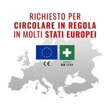 Carica l'immagine nel visualizzatore di Gallery, 4R Quattroerre.it 16056 Kit di Pronto Soccorso Auto Omologato DIN 13164, Astuccio Morbido Made in Germany, Dotazione Com