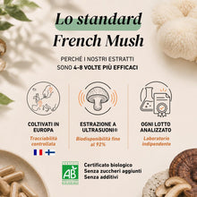 Carica l'immagine nel visualizzatore di Gallery, French Mush Complesso 5 Funghi Bio - 56 Capsule Vegane