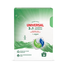 Carica l'immagine nel visualizzatore di Gallery, by Amazon Capsule universali per bucato 3 in 1, 24 lavaggi