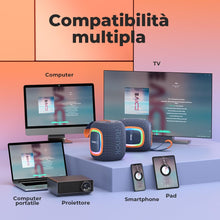 Carica l'immagine nel visualizzatore di Gallery, RIENOK Cassa Bluetooth Potente Portatile Impermeabile, Blu Navy