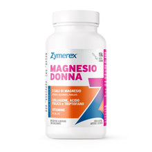 Carica l'immagine nel visualizzatore di Gallery, Zymerex MAGNESIO DONNA 150g | Magnesio | Collagene | Acido folico | Metabolismo energetico | Funzione psicologica | Asso