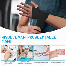 Carica l'immagine nel visualizzatore di Gallery, AOOWU Tutore Polso, 2PCS Regolabile Fascia da Polso con Apertura Morbida, Aggiornamento Polsiera Tendinite Fascia, Forte