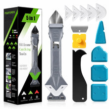 Carica l'immagine nel visualizzatore di Gallery, Raschietto Spatola Silicone 5 in 1 Professionale, Testa in Metallo, Bianco