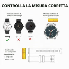 Carica l'immagine nel visualizzatore di Gallery, OcioDual Cinturini per Orologi in Silicone, Sgancio Rapido, Compatibili con Modelli Universali da 20mm-22mm-18mm, Ricamb