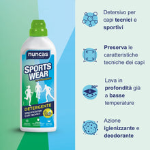 Carica l'immagine nel visualizzatore di Gallery, Nuncas Sportswear - Detergente Specifico Capi Tecnici - 750 ml