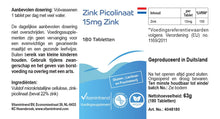 Carica l'immagine nel visualizzatore di Gallery, Vitamintrend Zinco ad alto dosaggio 15 mg da picolinato di zinco, 180 compresse, facili da deglutire, integratore alimen
