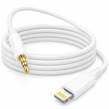 Carica l'immagine nel visualizzatore di Gallery, Cavo AUX per iPhone 1.2M 【Certificato MFi】Cavo AUX Lightning to Jack 3.5mm