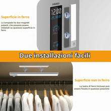 Carica l'immagine nel visualizzatore di Gallery, Vicloon Luce Armadio LED, Sensore Batteria Armadio Lampada, 20CM Magnetica Ricaricabile Luce LED Sottopensile, Dimmerabi