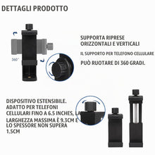 Carica l'immagine nel visualizzatore di Gallery, Supporti per Telefono Cellulare, Bastone Selfie Treppiede Migliorato, Supporto smartphone cavalletto Attacco smartphone 