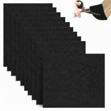 Carica l'immagine nel visualizzatore di Gallery, Feltrini Autoadesivi per Mobili Pesanti – Set da 10 Fogli 20×16 cm Spessore 4 mm – Feltro Nero Ritagliabile, Antiscivolo