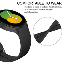 Carica l'immagine nel visualizzatore di Gallery, Amzpas Cinturino per Samsung Galaxy Watch 7/6/5/4 40mm 44mm, 20mm Cinturino Sportivo in Silicone per Samsung Galaxy Watc