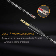 Carica l'immagine nel visualizzatore di Gallery, Cavo Aux USB C per iPhone 1M,USB C to Jack 3.5mm Compatibile con iPhone 17