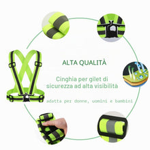 Carica l'immagine nel visualizzatore di Gallery, HYCOPROT Gilet di Sicurezza Riflettente Alta Visibilità EN ISO 20471