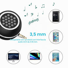 Carica l'immagine nel visualizzatore di Gallery, Mini Altoparlante Portatile, Mini Altoparlante con Jack da 3,5 mm, Casse Portatili Line-In per Smartphone/Tablet/Lettore