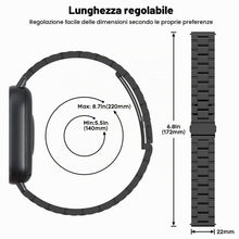 Carica l'immagine nel visualizzatore di Gallery, 22mm Metallo Cinturino Compatibile con Redmi Watch 5 Active/5 Lite/Amazfit Bip 6/Bip 5/Amazfit Balance/Balance 2, Cintur