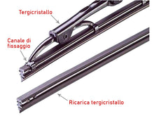 Carica l'immagine nel visualizzatore di Gallery, CARALL 2 Pezzi Gommini Refill Flat, 28'' 700mm, Ricambio Univesale Per Spazzole Tergicristallo, Compatibile Con Bosch Ae