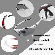 Carica l'immagine nel visualizzatore di Gallery, ROCKBROS Occhiali da Sole Ciclismo Polarizzati 5 in 1 Lenti