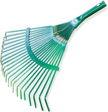 Carica l'immagine nel visualizzatore di Gallery, Amig - Rastrello - Rastrello giardino 22 denti - Resistente e funzionale - 400 mm - Acciaio - Verde