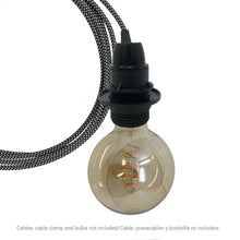 Carica l'immagine nel visualizzatore di Gallery, Set di 4 Portalampade E14 Nero con Vite e Rondella di Fissaggio | Compatibile con Lampade LED/Incandescenza | Accessori 