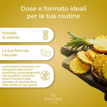 Carica l'immagine nel visualizzatore di Gallery, Bandini® Bromelina Forte 5000 GDU/g Gastroprotetta 200 Compresse,