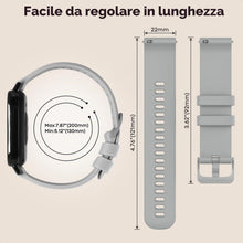 Carica l'immagine nel visualizzatore di Gallery, 2 Pezzi Silicone Cinturino Compatibile con Xiaomi Redmi Watch 5 Active/5 Lite, Cinturino di 22mm Ricambio Sportivo per A