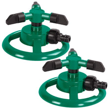 Carica l'immagine nel visualizzatore di Gallery, 2Pz Irrigatore da Giardino, Irrigatore Rotante a 360° con 3 Bracci
