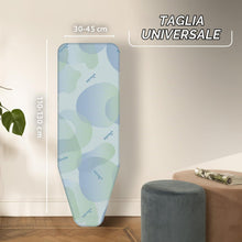 Carica l'immagine nel visualizzatore di Gallery, Vileda Premium 2in1 Copriasse da Stiro Universale, Triplo Strato Termoriflettente, Quick Fix con Fermacorda, Azzurro, 11