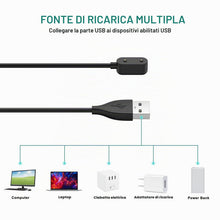Carica l'immagine nel visualizzatore di Gallery, Amzpas Caricatore per Huawei Watch Fit, Band 9/8/7/6/6 Pro, Veloce Portatile Cavo di Ricarica USB per Honor Band 6/7/9/H