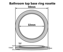 Carica l'immagine nel visualizzatore di Gallery, Bagno Rubinetto Base Squillare Guarnizione Rondella Rosone Plastica Cromata