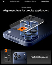 Carica l'immagine nel visualizzatore di Gallery, Spigen Protezione Fotocamera compatibile con iPhone 15/17 Pro, iPhone 15/17 Pro Max, 2 Pezzi, Blu profondo, Anello Indiv