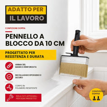 Carica l'immagine nel visualizzatore di Gallery, Fit For The Job Confezione da 2 pennelli da 10,2 cm per pittura rapida su pareti, soffitti, muratura, capannoni e recinz