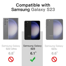 Carica l'immagine nel visualizzatore di Gallery, JETech Cover Opaca per Samsung Galaxy S23, Nero