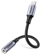 Carica l'immagine nel visualizzatore di Gallery, UGREEN Adattatore Cuffie per MFi Certificato Cavo Lightning a Jack 3.5mm