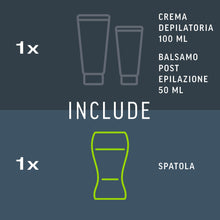 Carica l'immagine nel visualizzatore di Gallery, Veet Men Kit Depilazione Intima per Pelli Sensibili, Crema Depilatoria Uomo Parti Intime, Dermatologicamente Testata, Ef