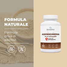 Carica l'immagine nel visualizzatore di Gallery, Bandini® Ashwagandha KSM-66® 100% Vegan, Withania Somnifera, KSM Pura
