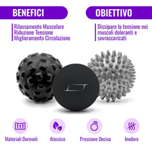 Carica l'immagine nel visualizzatore di Gallery, Pallina per Massaggio Muscolare, Massage Ball per Fisioterapia e Circolazione Sanguigna, Palline Pilates Massaggio Piedi