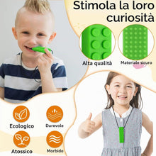 Carica l'immagine nel visualizzatore di Gallery, 4 Pezzi Collana da Masticare, Giocattoli Masticabili Sensoriali per Autismo, Chew Collana per Masticare il Pastello Sens