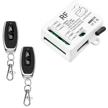 Carica l'immagine nel visualizzatore di Gallery, 433 Mhz RF Interruttore Remoto Wireless, DC 7V 12V 24V 36V 48V AC12V 24V 36V 10A 2 Canali Ricevitore Relè Con 2 Telecoma