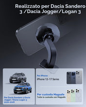 Carica l'immagine nel visualizzatore di Gallery, Supporto magnetico per cellulare per Dacia Sandero 3, Dacia Jogger e Dacia Logan 3 2020-2026, per iPhone 12-16 serie e t