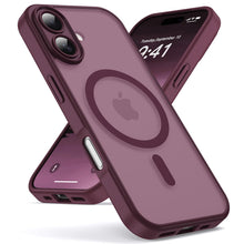 Carica l'immagine nel visualizzatore di Gallery, Oududianzi - Magnetica Cover per iPhone 17 Magsafe Case, Bordeaux
