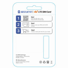 Carica l'immagine nel visualizzatore di Gallery, SIM Card 4G LTE - Solo Dati - Prepagata Senza Contratto, Copertura Nazionale per Telecamere di Sicurezza, Hotspot Mobili
