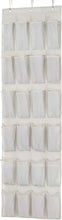 Carica l'immagine nel visualizzatore di Gallery, Amazon Basics Scarpiera a sospensione da porta a 24 scomparti, 48 x 170.7 cm, Grigio