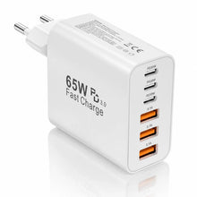 Carica l'immagine nel visualizzatore di Gallery, 65W Caricatore Rapido USB C, Caricabatterie con 6 Porte