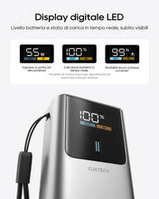 Carica l'immagine nel visualizzatore di Gallery, CUKTECH 10 Mini Power Bank Mini 10000mAh(2S1P) 55W Powerbank Ricarica Rapida Caricatore Portatile LED Display, Batteria 