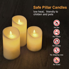 Carica l'immagine nel visualizzatore di Gallery, Flintronic Candele LED, 3 pezzi Candela a LED con Telecomando, 10/12.5/15CM Candele Senza Fiamma Tremolante con Telecoma