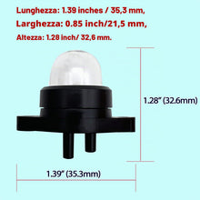 Carica l'immagine nel visualizzatore di Gallery, 6 Pezzi Primer Bulb Carburatore Primer Bulb Pompa Compatibile con Motosega Artigiano Poulan Husqvarna Motosega